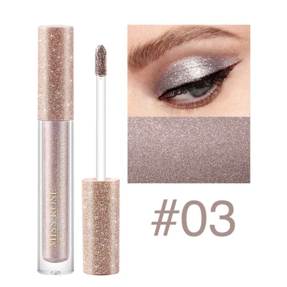 MISS ROSE Dazzleshadow Liquid Eyeshadow 03 Summer Fireworks Metallic NEW IN BOX